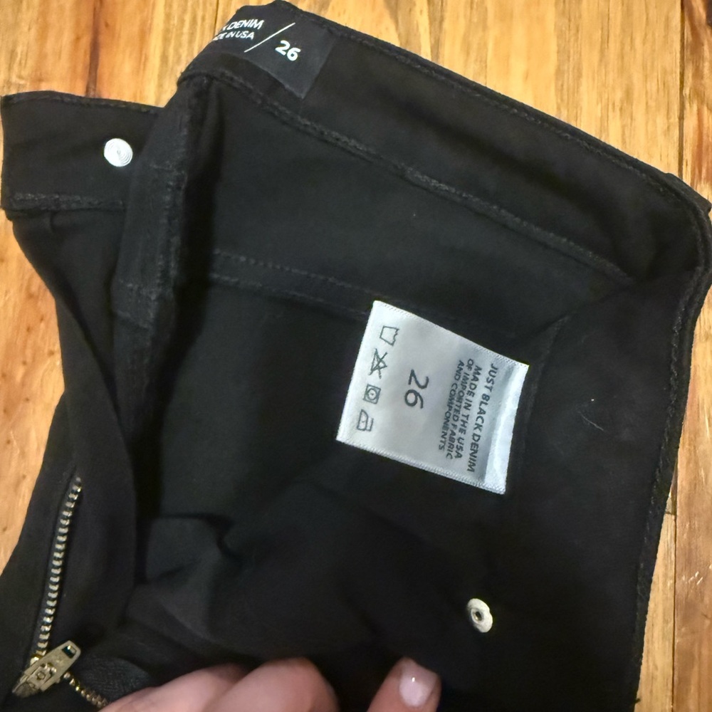 Just Black Women's Flare Jeans in Classic Black - Picture 3 of 6